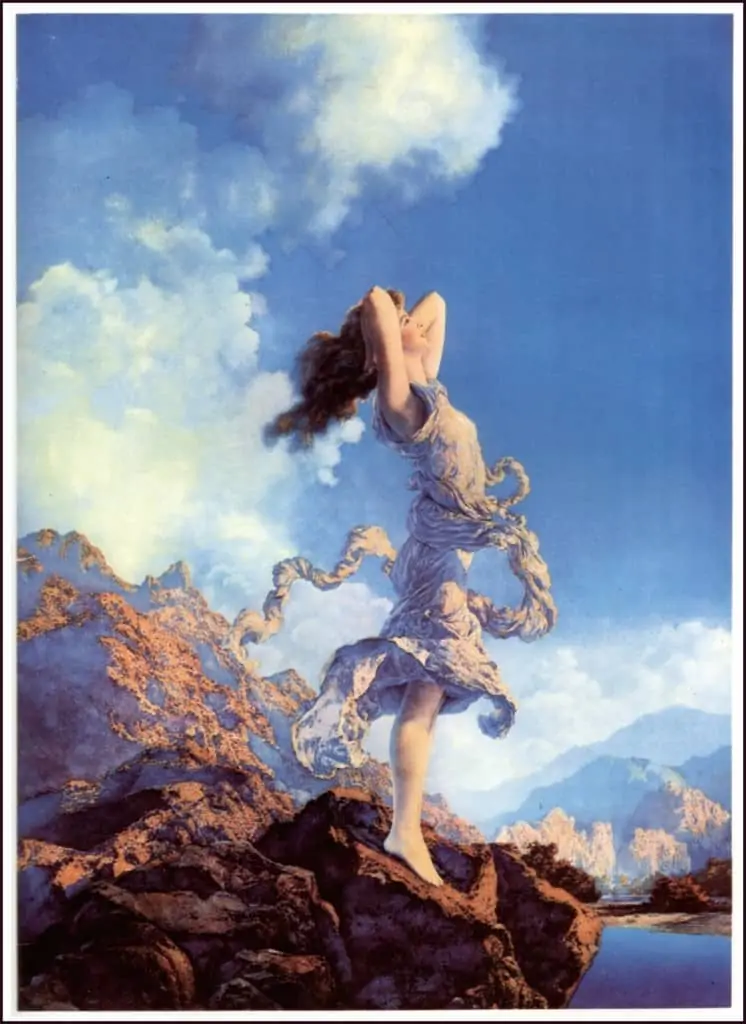 Ecstasy - Maxfield Parrish Painting - Dawn Morning 