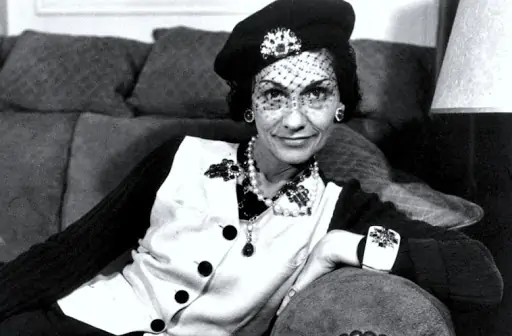 Coco Chanel in beret